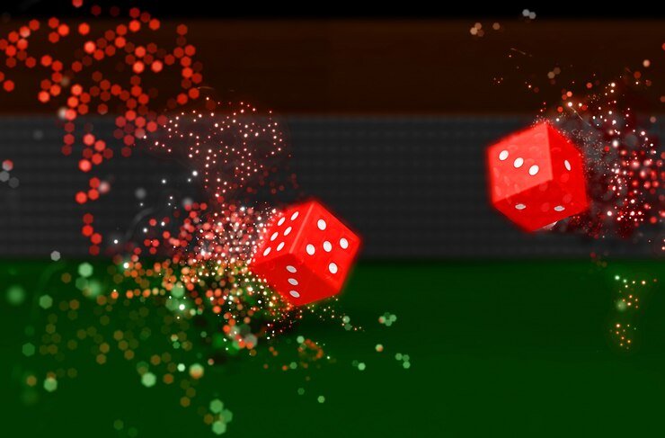 Tampilan meja Infinite Blackjack dengan dealer dan pemain